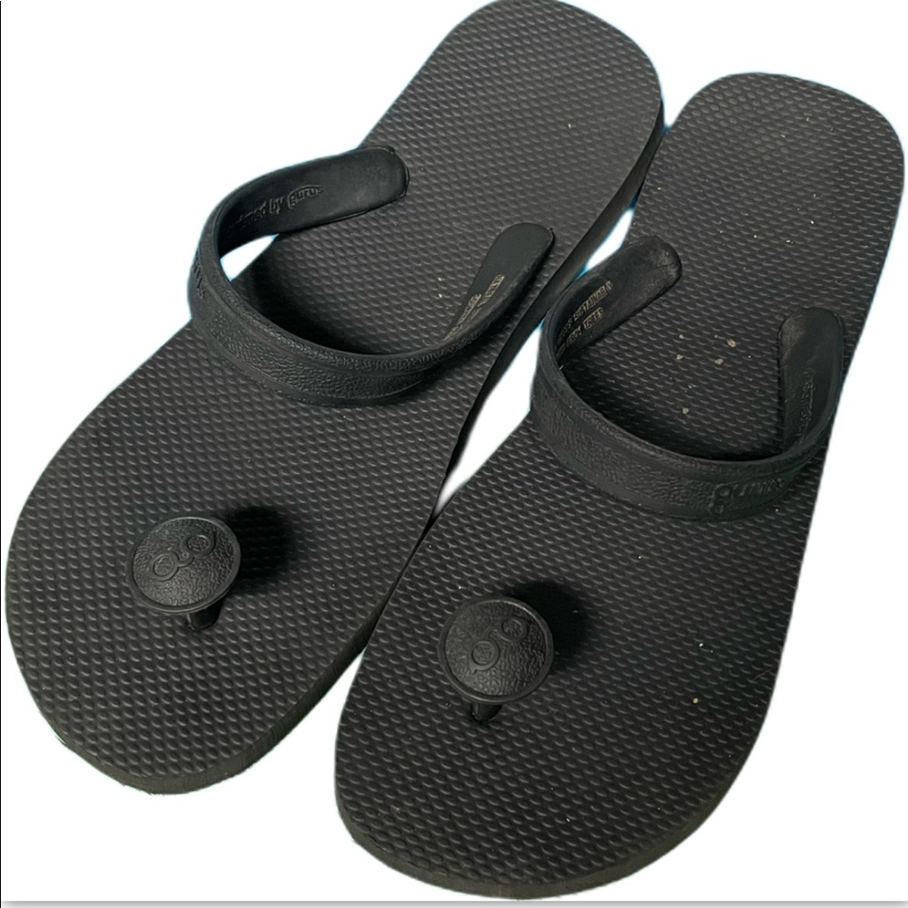 Gurus flip flops 10/11 black